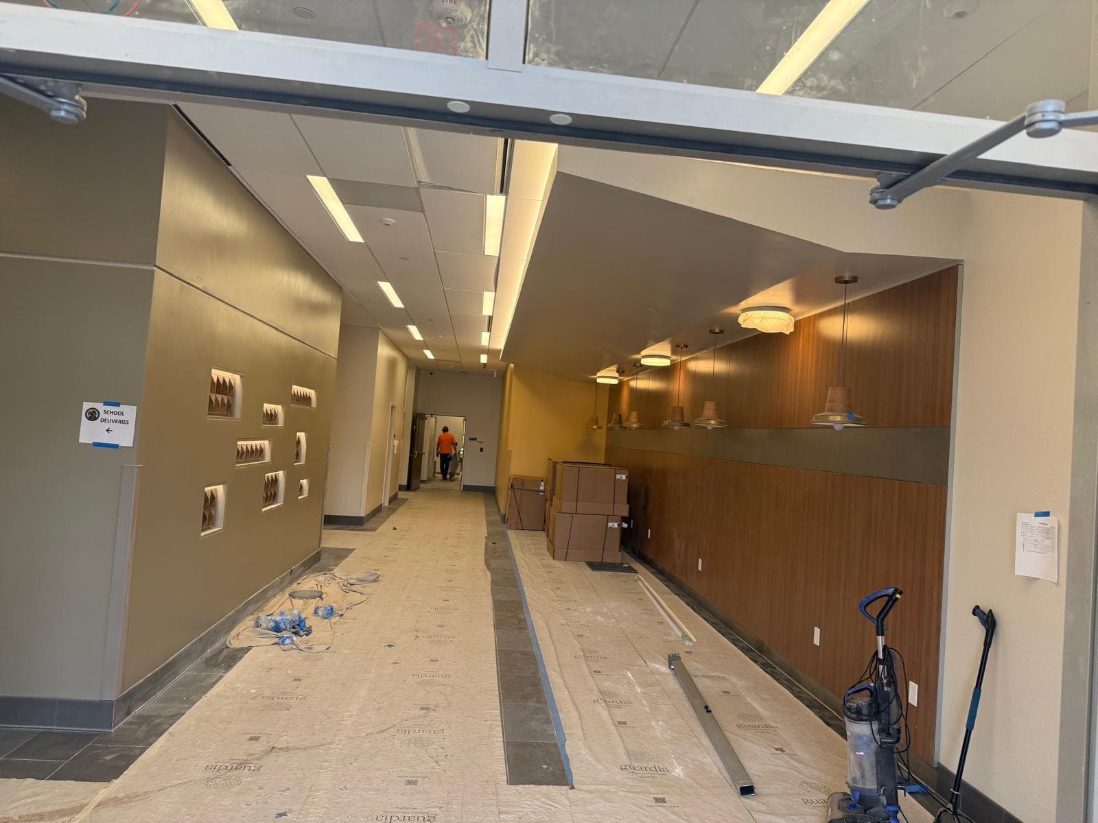 Finished commercial corridor - interior painting